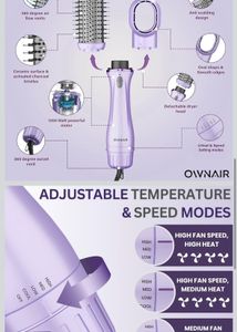 Ownair Hot Air Brush - Lilac