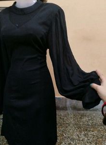 Balloon Full Sleeves Bodycone Dress🌸💕