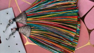 Rainbow Tassel Fashion Earrings