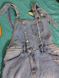 Denim Dungaree Dress