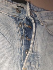 Distressed Denim Jorts