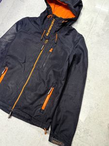 Superdry Black & Orange Windtrekker Jacket
