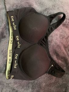 Black 'Be Wild' Sports Bra