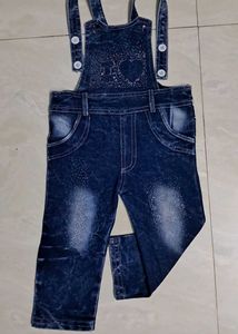 Girls Denim Overalls