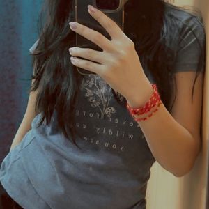 Grey Printed Tshirt