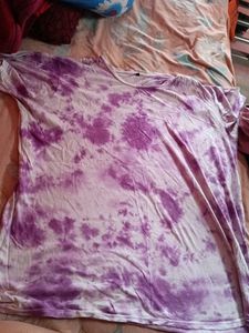 Purple Tie-Dye Casual T-Shirt