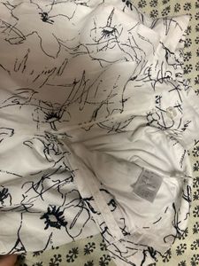 Printed White Flared Pants