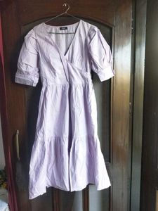 Pure Cotton Lilac WrapDress