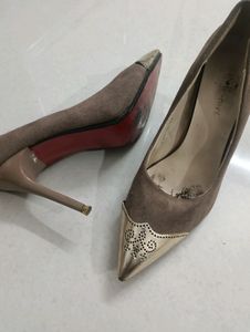 Suede Pointed Toe Heels