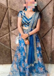 Stitched Choli Lehanga With Dupatta