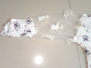 Cinched Waist Crop Top For Girls