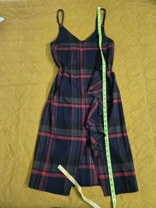 Soft Plaid Ruffle Dress bust 34