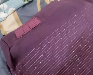 Elegant Purple Saree ready to wear