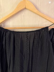 Free Size Full Length Classy Black Dress