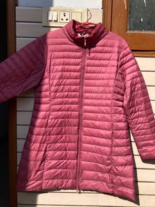 Pink Long Puffer Jacket