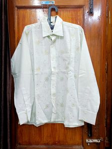🇳🇿💫♥️ Elegant Green Patterned Shirt