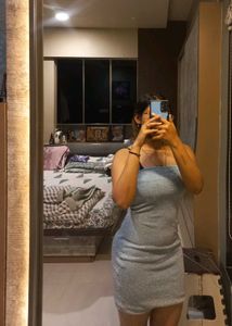 Sparkling Blue Bodycon Dress