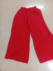 Red And White Palazzo Size XXL