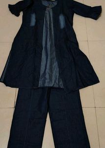 Denim Two-Piece Set