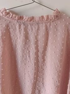 Elegant Pink Chiffon Top