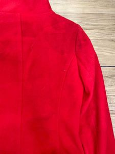 Red Button-Up Winter Coat