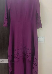 Elegant Purple Dress upan down