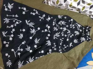 Floral Black Dress