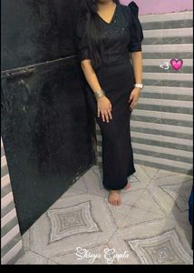 Bodycon Black Dress Party Wear Glam Look