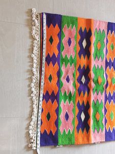 Multi Colored Hand Weaved Durri/carpet