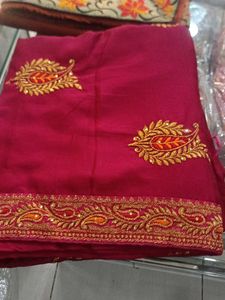Elegant Embroidered Saree