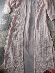 Pink Embroidered Shrug
