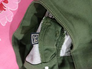 Olive Green Denim