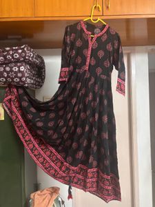 Yoke Work Black Anarkali Gown