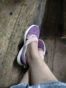 ❤‍🔥Fila Purple Slip-On Sneakers