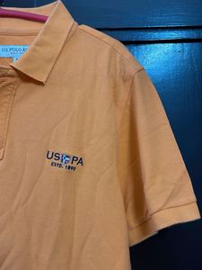 US Polo Assn Tshirt With Collars, Pure Cotton
