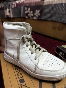 White High-Top Sneakers