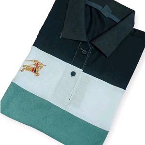 Half sleeve with collar men T-shirt