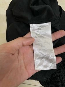 ONLY crochet black shorts for women