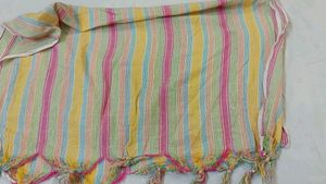 Striped Button-Down Dress Kurta And Dupatta
