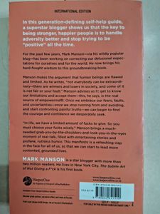 The Subtle Art Of Not Giving A f*ck by Mark Manson