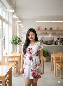 Floral Print Mini Dress