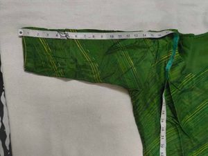 Green Banarasi Silk Fabric