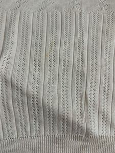 White Knit Top