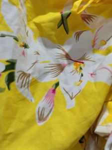 Floral Yellow Top:3