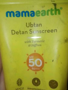 Mamaearth Ubtan Detan Sunscreen SPF 50