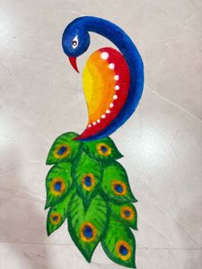 Peacock Rangoli Patche Combo Of 2