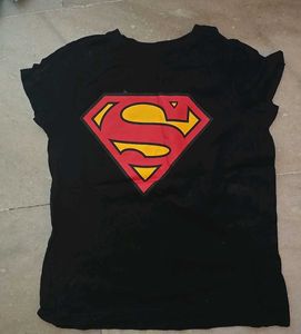 Superman Logo Black T-Shirt