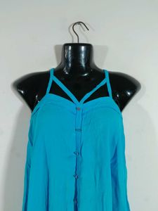Y2k Blue Top