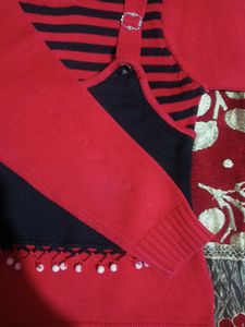 Red &amp; Black sweater for girl and women
