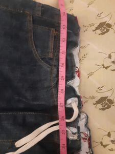 Jogger Style ripped Denims